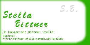 stella bittner business card